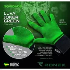 1 Par Luva Green Fluor Envelopamento Insulfilm PPF Adesivo Acabamento Aplicacao - Joker Wrap Tools Ronek