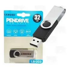 Pendrive 32GB e  64GB Leboss Lb-u03/04 Preto Leboss