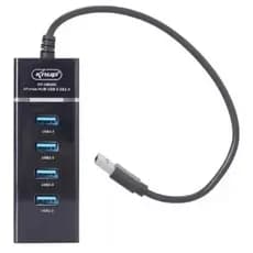 Hub Usb 3.0 entrada de carregamento para 4 portas, De Alta Velocidade De Transferência 5 Gbps