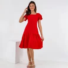 Vestido Infantil Juvenil Mini Diva Babado Moda Festa e Luxo
