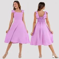 Vestido Menina Infantil Juvenil Festa Midi Premium