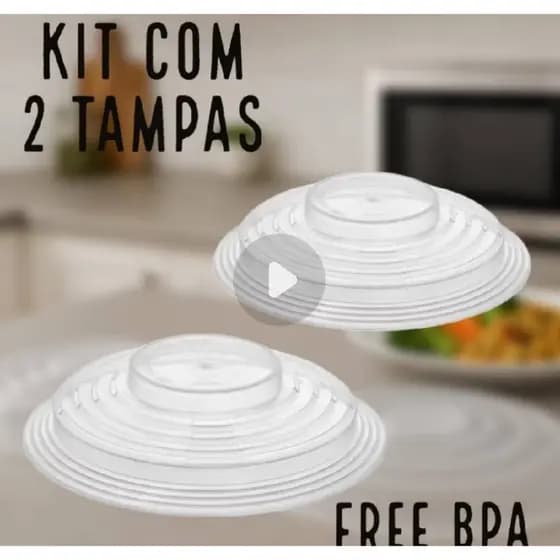 Tampa protetora para microonda - BPA Free - 25 cm