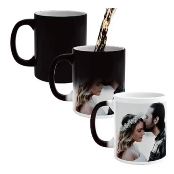 Caneca Mágica Personalizada 325ml com Imagem Revelada ao Aquecer