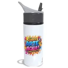 Garrafa squeeze de alumínio 600ml Personalizado com sua Logo , Foto , mensagem ideal para lembrancinhas