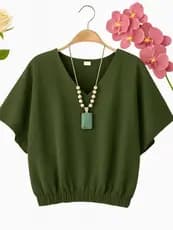 Camiseta Feminina Boutique Tendência 2026 – Tecido Duna com Elástico