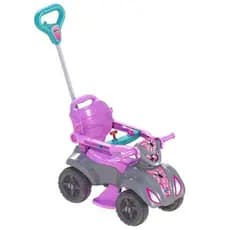 Quadriciclo Infantil Rosa Eletrico Recarga Diversao Segura,