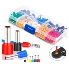 Kit 400 Peças Terminal Tubular Ilhos Até 10mm Variados