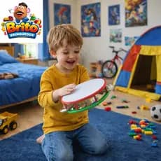 1 UNIDADE PANDEIRO DE PLASTICO INFANTIL 17 CM