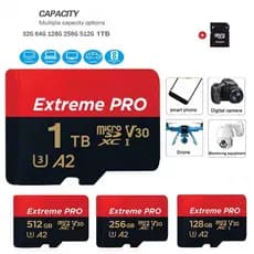 Cartão De Memória 1TB 2TB Microsd TF SD Class10 UHS-1 Flash Para Telefone Laptops PC MAC cctv Câmera