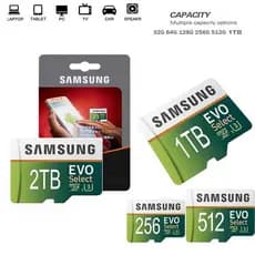 Cartão SD C10 De Alta Velocidade , 2TB , 1TB , 512GB , 128GB , 64GB , 32GB , U3 , A2 , De Memória Flash , Micro Tarjeta