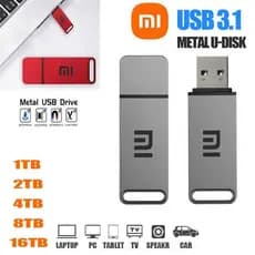 2 Em 1 16TB 8TB 4TB 2TB USB 3.1 Flash Drive De Alta Velocidade 1TB Metal À Prova Dwaterproof Água Tipo-C Memória Para Di