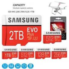 Cartão SD EVO Plus De Alta Velocidade 2tb 1tb 128gb 64gb 512gb 256gb Micro Pro Flash De Memória U3 V30 A2 Microsd TF Car