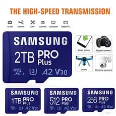 Cartão De Memória De Grande Capacidade 32gb 64gb 128gb 256gb 512gb 1tb 2tb TF Para Câmera Celular
