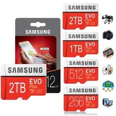 Cartão De Memória EVO Plus De Alta Velocidade SDHC 64GB/128GB/256GB/512GB1TB/2TB SDXC Micro SD/TF Cartões Flash MicroSD