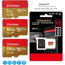 Cartão De Memória SD De Alta Velocidade Jogos De 1 Tb 2 Micro TF 128 Gb 256 512 Para Monitoramento De Câmera CCTV , Grav