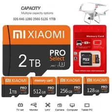 microsd 128GB 32GB 64GB 256GB 512GB Cartão Micro SD TF Flash De Memória Classe 10 Para Telefone Laptops PC MAC cctv Câme