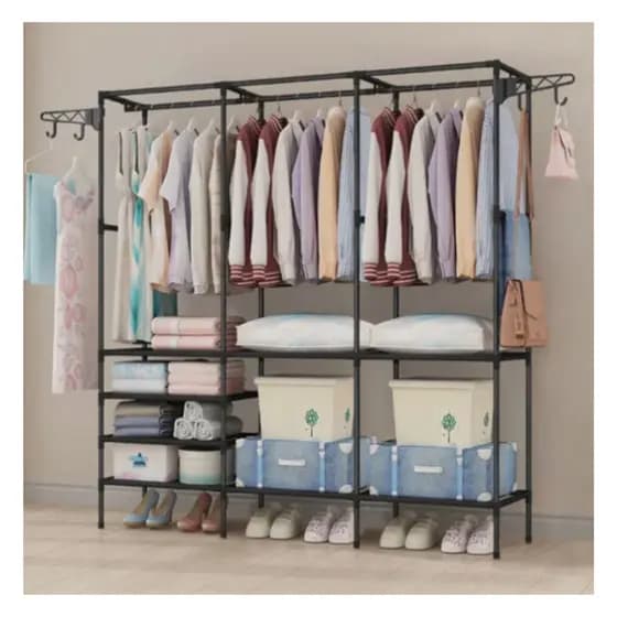 Cabideiro Arara Organizadora De Roupas Closet Armário