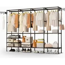 Guarda Roupas Aberto Closet Arara Quadrupla Organizadora