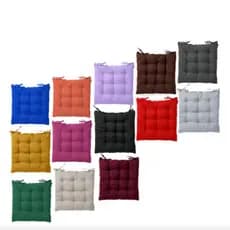 Kit 2 Almofadas Futon 40x40cm para Cadeira – Tecido Premium