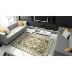 Tapete 140x200cm Sala Retangular Silk Persa Antiderrapante