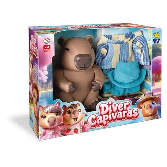 Diver Capirava 25cm em Vinil Macio – 3 Modelos Disponíveis