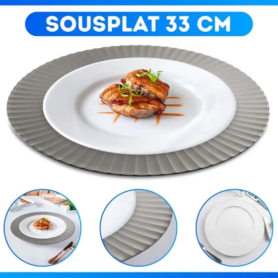 Jogo Americano Souplast Redondo Jantar Mesa Posta Cozinha 33cm - SUPER OFERTA