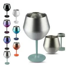 Copo Taça Prismática Térmica - 414 ml Cocktail 2 em 1  – Ideal para Bebidas Geladas, Quentes e Café