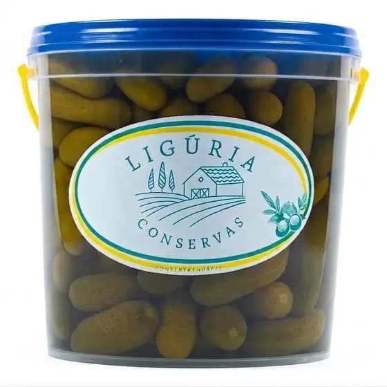 Pepino em Conserva LIGÚRIA crocante Balde Premium Aperitivos Lanches