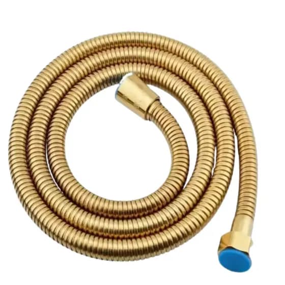 Mangueira Flexível Dourada Gold Para Ducha Higiênica E Gatilho Chuveirinho - Escolha o Tamanho