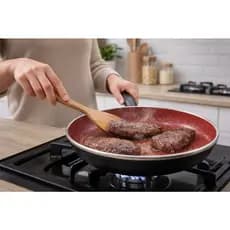 Frigideira com tampa e revestimento cerâmica 24cm- Preto Não Gruda fogões a gás, elétrico, e indução