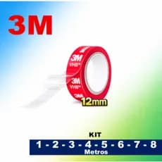 Fita Dupla Face Extra Forte 12mm da 3M Pronta Entrega Kit 1 a 8 metros