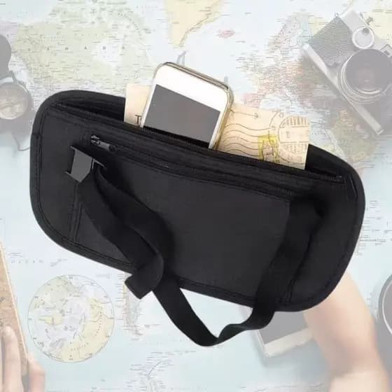 Pochete Doleira Slim Porta Dolar Celular Corrida Viagem--Lina