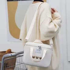 Bolsa Térmica Multifuncional À Prova D'água Para Almoço E Viagem De Grande Capacidade-LINA