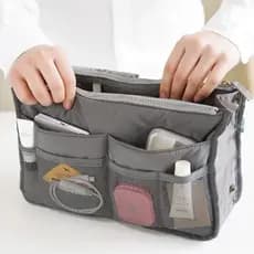 Bolsa Maquiagem Estojo Escolar Necessaire Quadrada Organizador Para Viagem Impermeavel Com Grande Capacidade