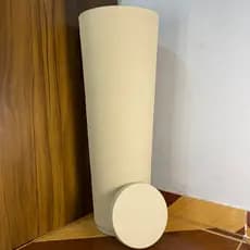 Vaso Plantas Decorativo Polietileno Coluna Classic Ibiza Escovada Prato Coletor 59x21