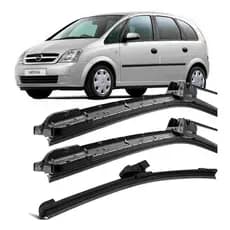 Kit 3 Palhetas Limpador Parabrisa Meriva 2004 À 2012