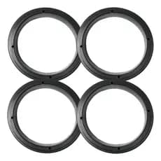 4 Aro Espaçador Bafles Alto Falante 6 Polegada Porta Moldura Cor Preto