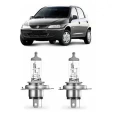 Par Lampada Farol Celta 2000 a 2015 H4 baixo e Alto