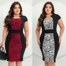 Kit 2 vestidos Aurora midi casual moda feminina social Chic para frio