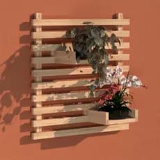 Jardim Vertical Painel Madeira Floreira Horta Treliça Modular