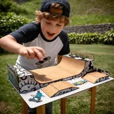 Pista De Skate Em Mdf Adesivado Grafite Mini Half skate De Dedo