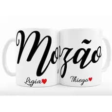 Kit Caneca de Casal Mozão 325ml em Porcelana – Presente Criativo para Namorados