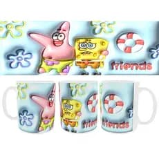 Caneca Personalizada 3D em Polímero – Resistente, Não Quebra, Alta Qualidade Perfeito para Crianças.