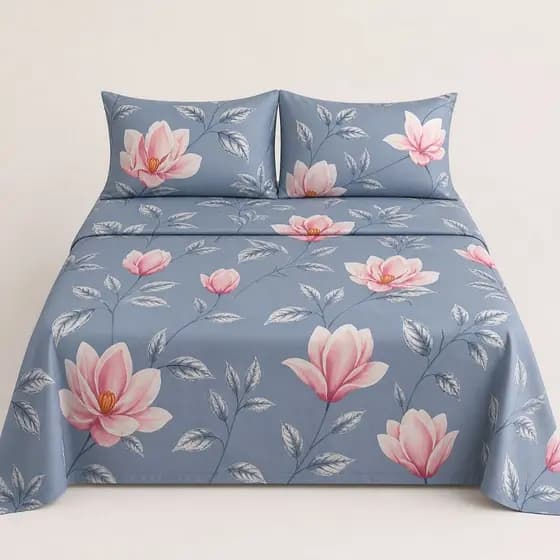 Lençol Queen Avulso Toque de Seda e Algodão Macio | 2,30m x 2,50m Luxo Cama