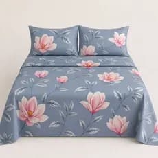 Lençol Queen Avulso Toque de Seda e Algodão Macio | 2,30m x 2,50m Luxo Cama