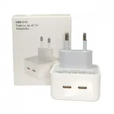 Fonte de Carregamento com 02 Portas USB TIPO-C 40W Altomex KA-5188