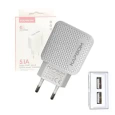 Fonte Carregador 5.1A Fast Charger  QC 3.0 Duas Porta USB Kapbom KA-373