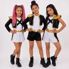 Fantasia Guerreiras do Kpop Huntrx Infantil Cosplay Rumi Mira Zoey Menina Carnaval