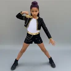 Fantasia Guerreira Kpop Infantil Rumi Mira Zoey Luxo Cosplay Show Dança Halloween Completa