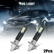 2x H1 H3 W 6000K  Kit De Faróis LED Super Brilhante Branco DRL De Feixe Alto CSP Chips Lâmpada De Nevoeiro Para Auto 12v